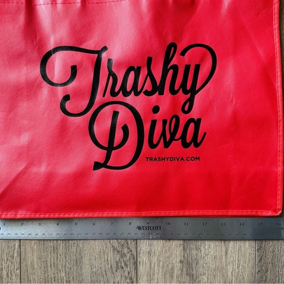Trashy Diva~Red Shopping Tote Bag~New Orleans - Picture 3 of 5